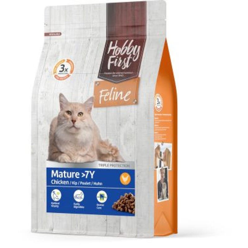 Hobby First Feline Mature 7+ met kip 4.5kg